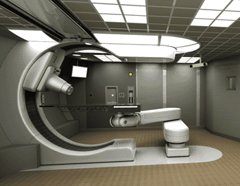 Image: The S250 proton therapy system (Photo courtesy of Mevion Medical Systems).